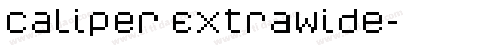 Caliper ExtraWide字体转换